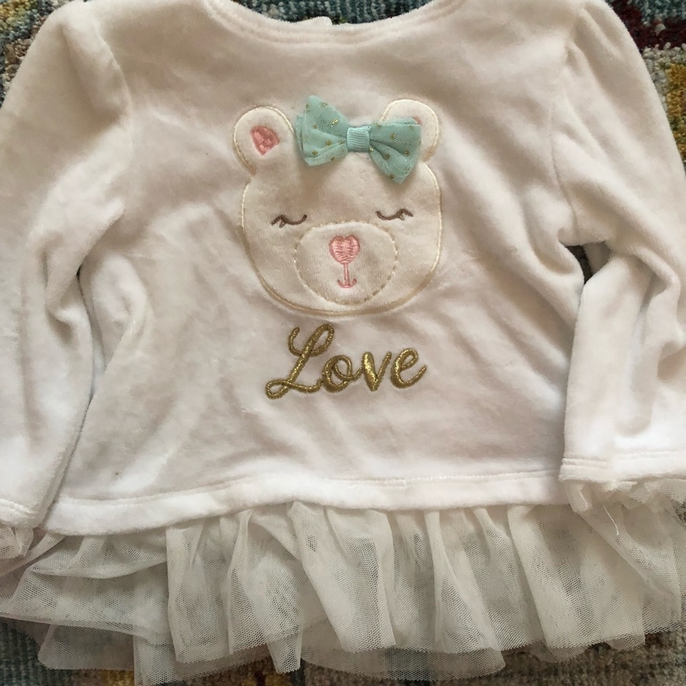Koala baby velvet top. 3-6 months.